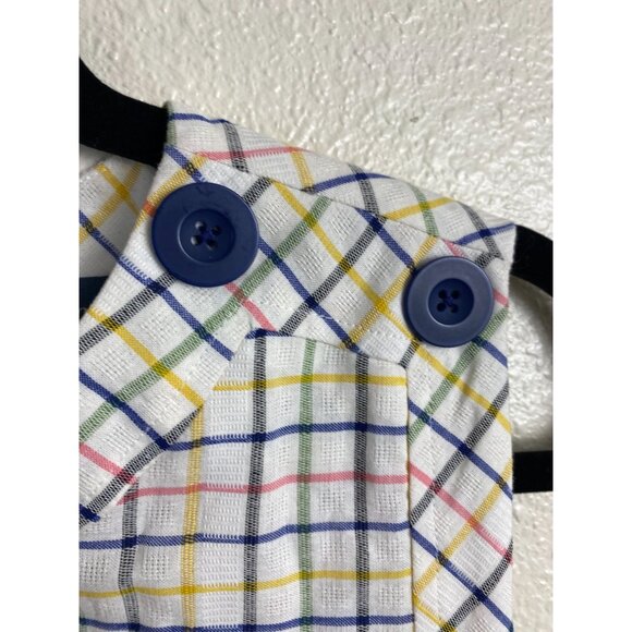 Modcloth Up With The Fun Plaid  Sleeveless Shift Dress‎ Women Large Pinup Retro - Picture 6 of 16